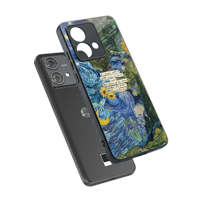 Masterpiece sleek motorola edge 40 neo 5g cover with tempered glass back and TPU edges