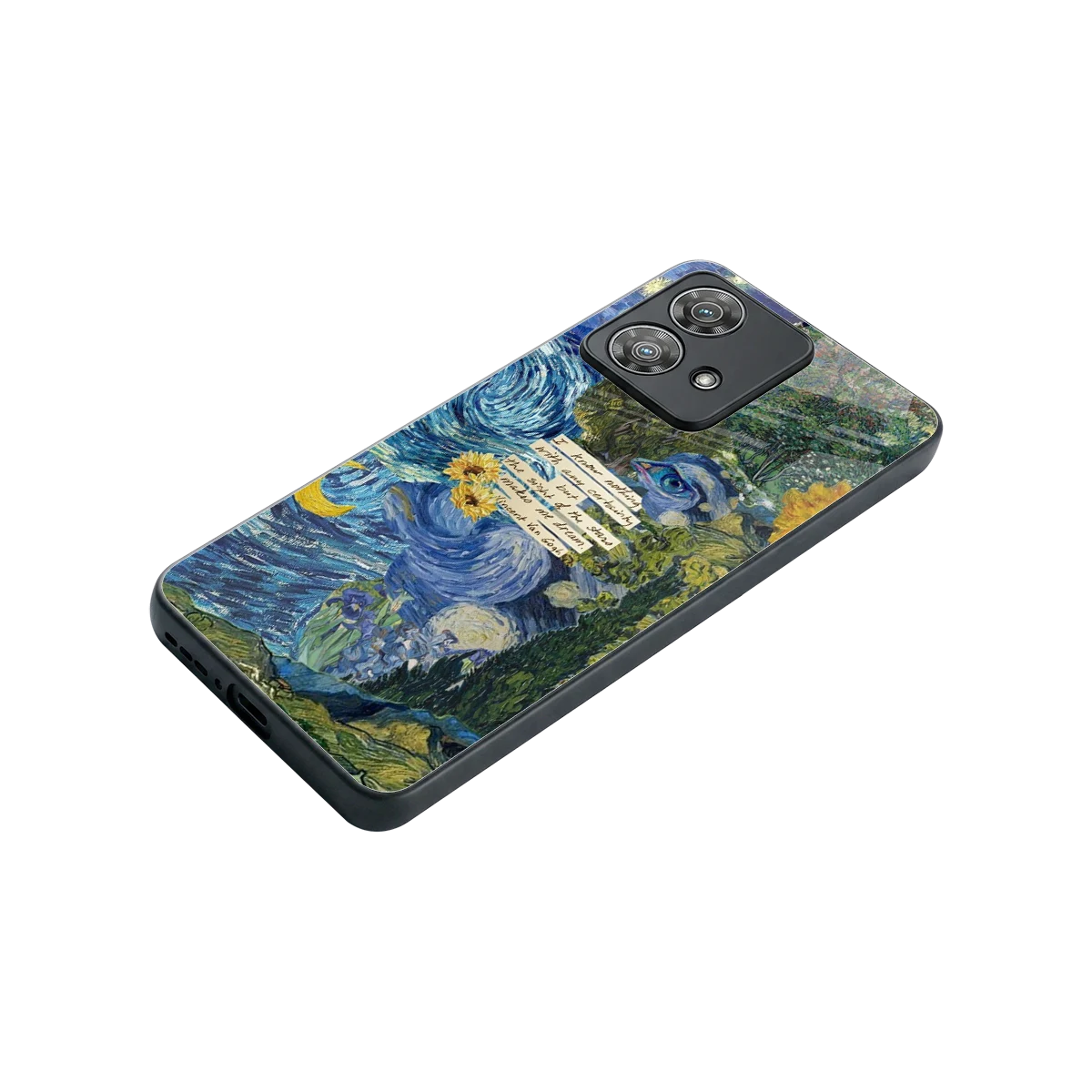 Masterpiece stylish phone case for motorola edge 40 neo 5g | glossy glass and slim fit