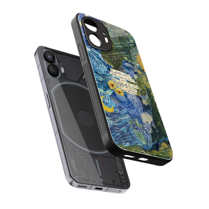 Masterpiece sleek nothing phone 2 cover with tempered glass back and TPU edges