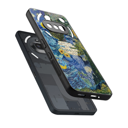 Masterpiece sleek nothing phone 3a cover with tempered glass back and TPU edges