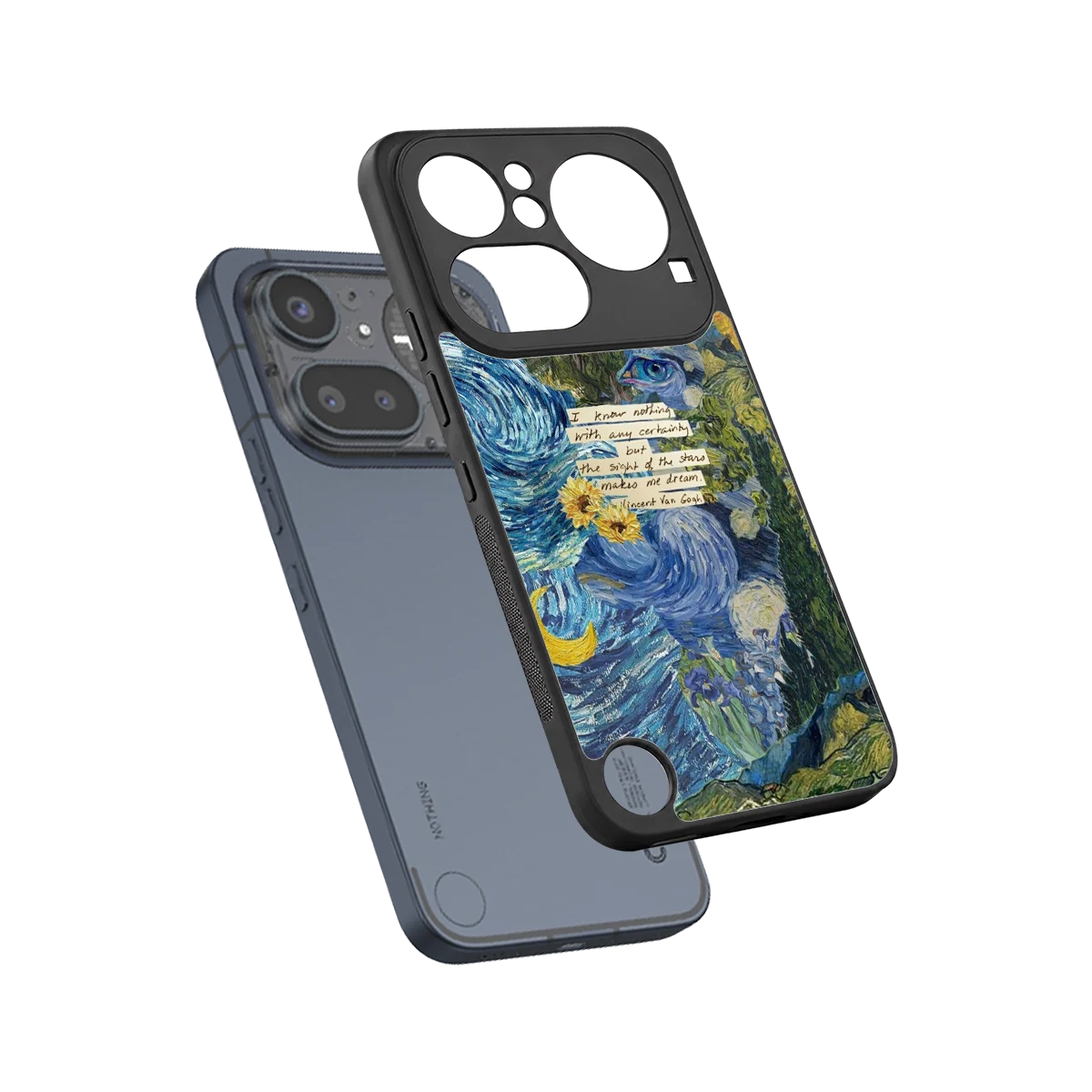 Masterpiece sleek nothing phone 4a pro cover with tempered glass back and TPU edges