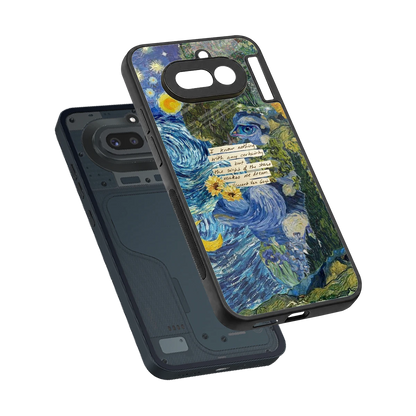 Masterpiece sleek nothing phone 4a cover with tempered glass back and TPU edges