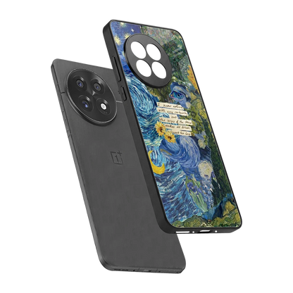 Masterpiece sleek oneplus 13r cover with tempered glass back and TPU edges