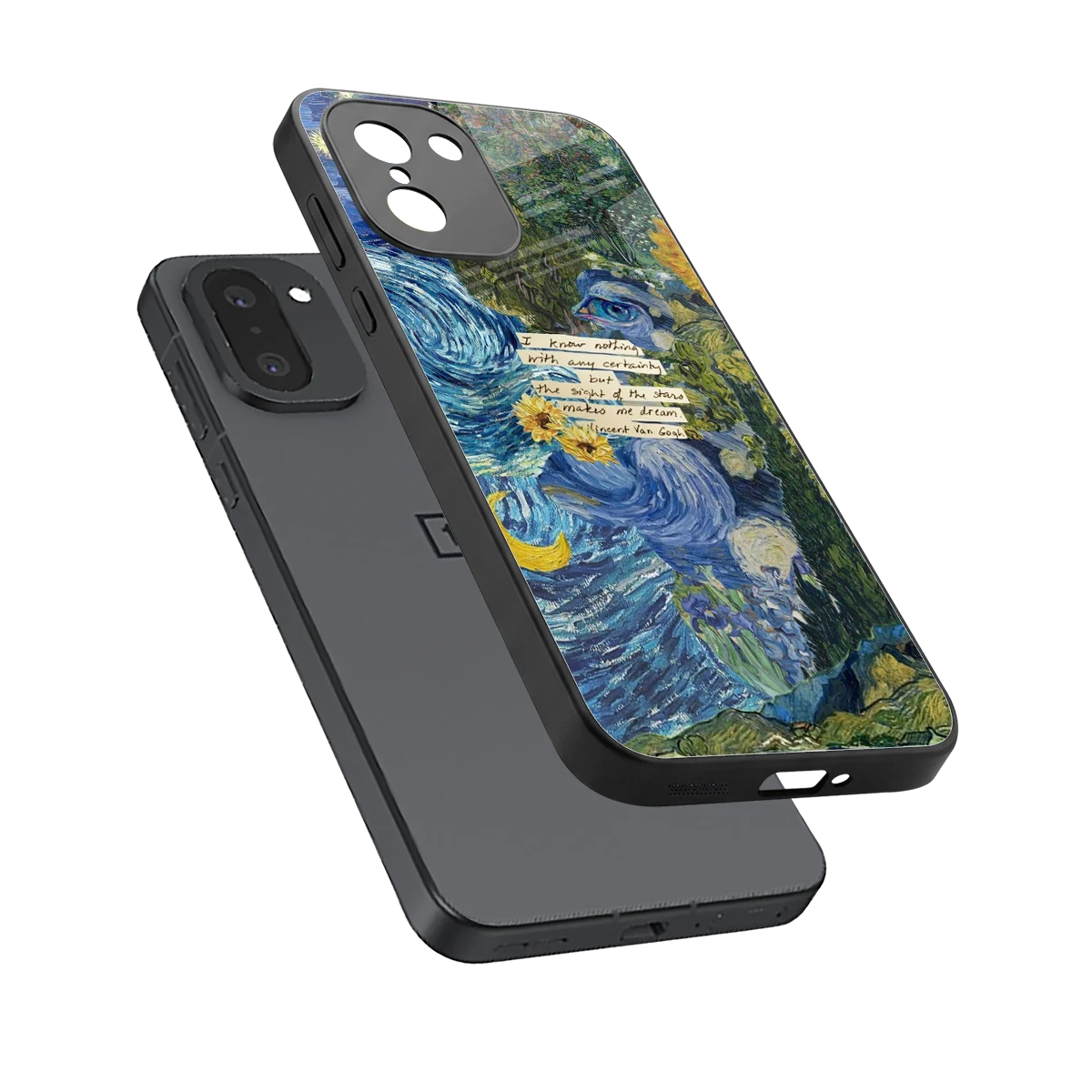 Masterpiece sleek oneplus 15r cover with tempered glass back and TPU edges