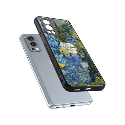 Masterpiece sleek oneplus nord 2 cover with tempered glass back and TPU edges