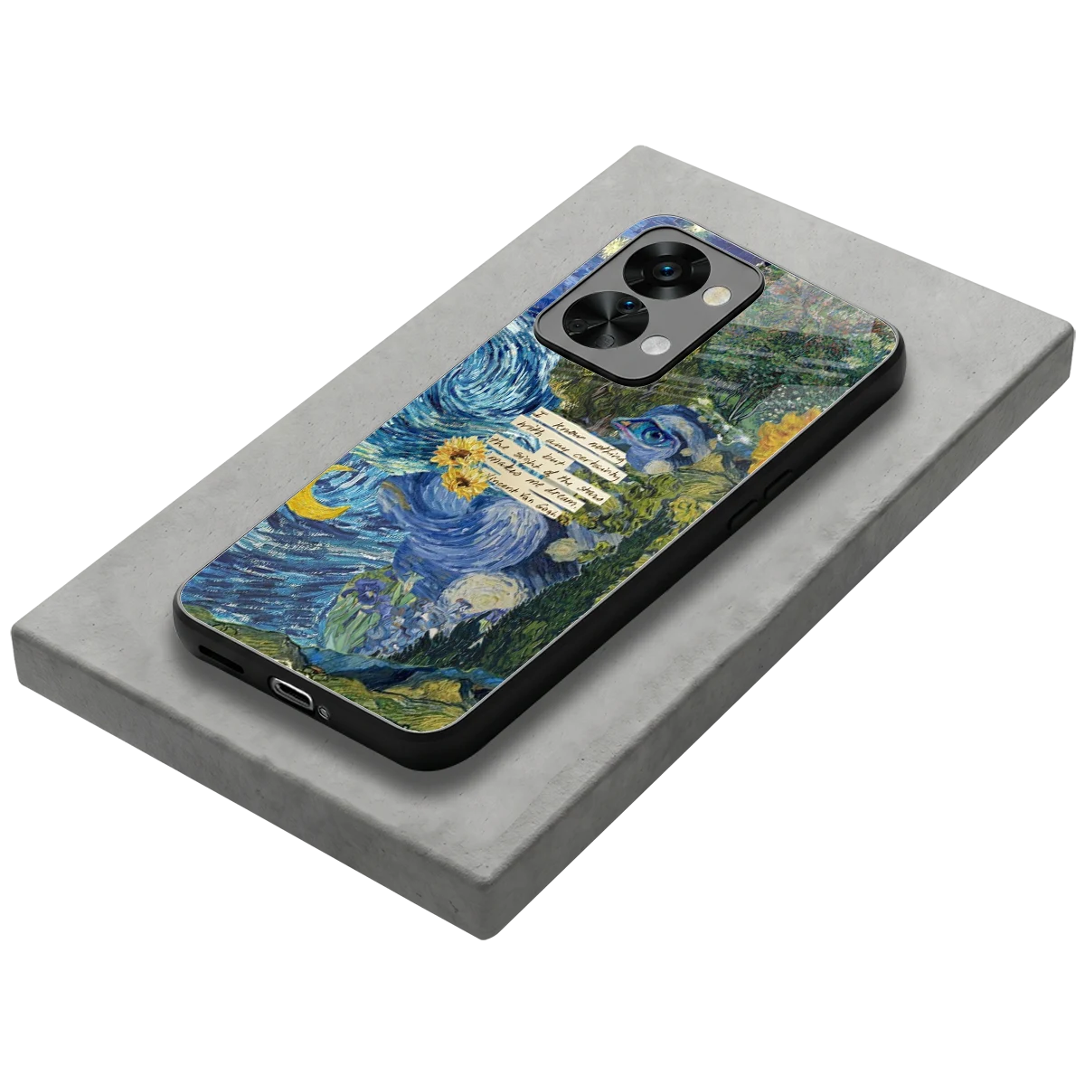 Masterpiece stylish phone case for oneplus nord 2t | glossy glass and slim fit