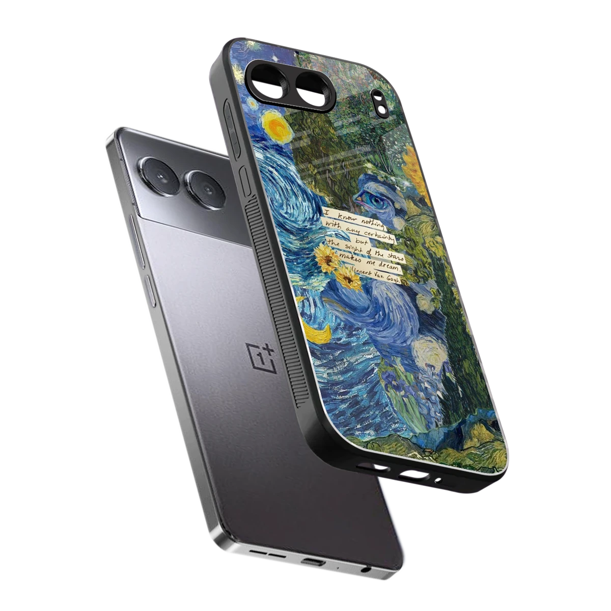 Masterpiece sleek oneplus nord 4 cover with tempered glass back and TPU edges