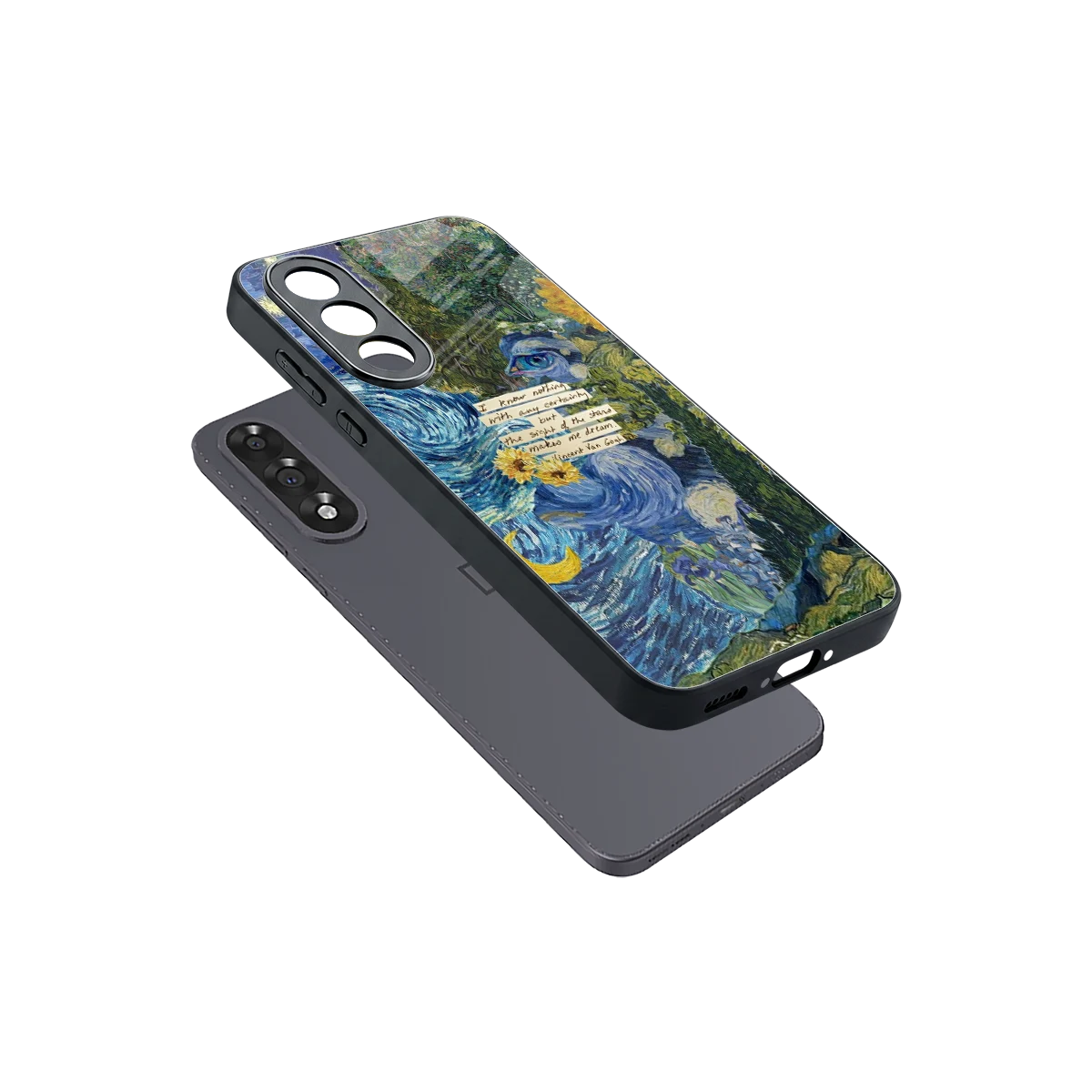 Masterpiece sleek oneplus nord 5 cover with tempered glass back and TPU edges