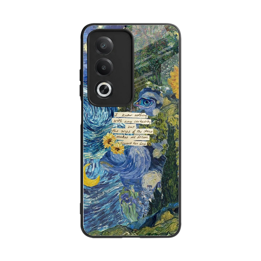 Masterpiece back phone cover | glass case for oppo a3 pro