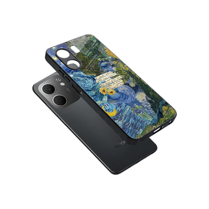 Masterpiece sleek oppo a5x 5g cover with tempered glass back and TPU edges