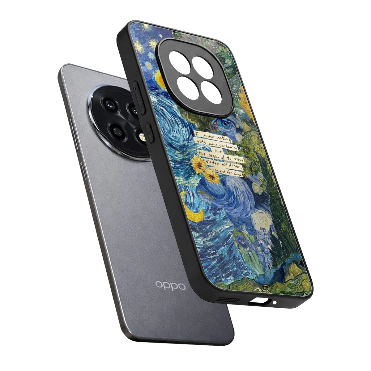 Masterpiece sleek oppo f29 pro 5g cover with tempered glass back and TPU edges