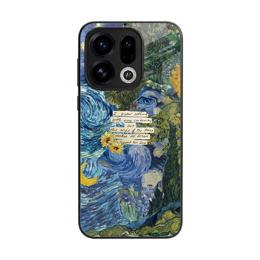 Masterpiece back phone cover | glass case for oppo find x9