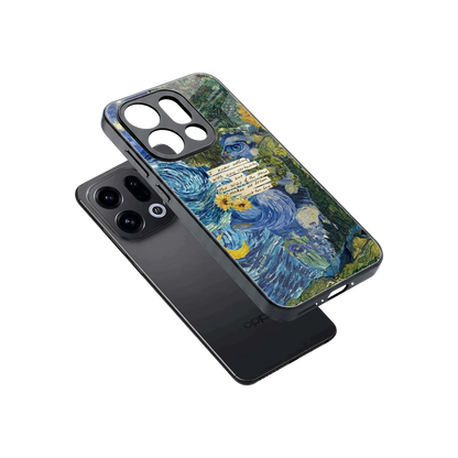 Masterpiece sleek oppo find x9 cover with tempered glass back and TPU edges