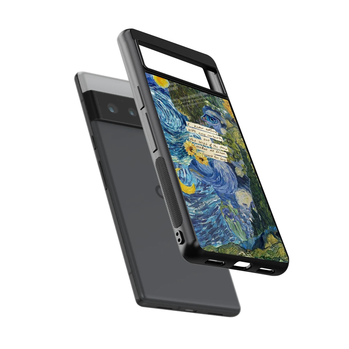 Masterpiece sleek google pixel 6 pro cover with tempered glass back and TPU edges