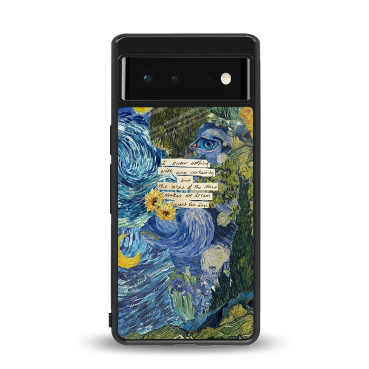 Masterpiece back phone cover | glass case for google pixel 6a