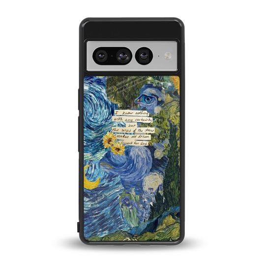 Masterpiece back phone cover | glass case for google pixel 7 pro