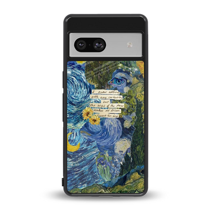Masterpiece back phone cover | glass case for google pixel 7a