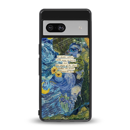 Masterpiece back phone cover | glass case for google pixel 7a