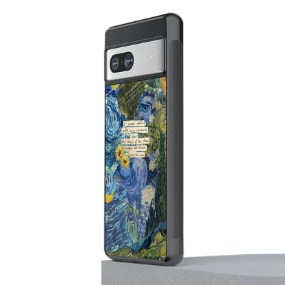 Masterpiece stylish phone case for google pixel 7a | glossy glass and slim fit