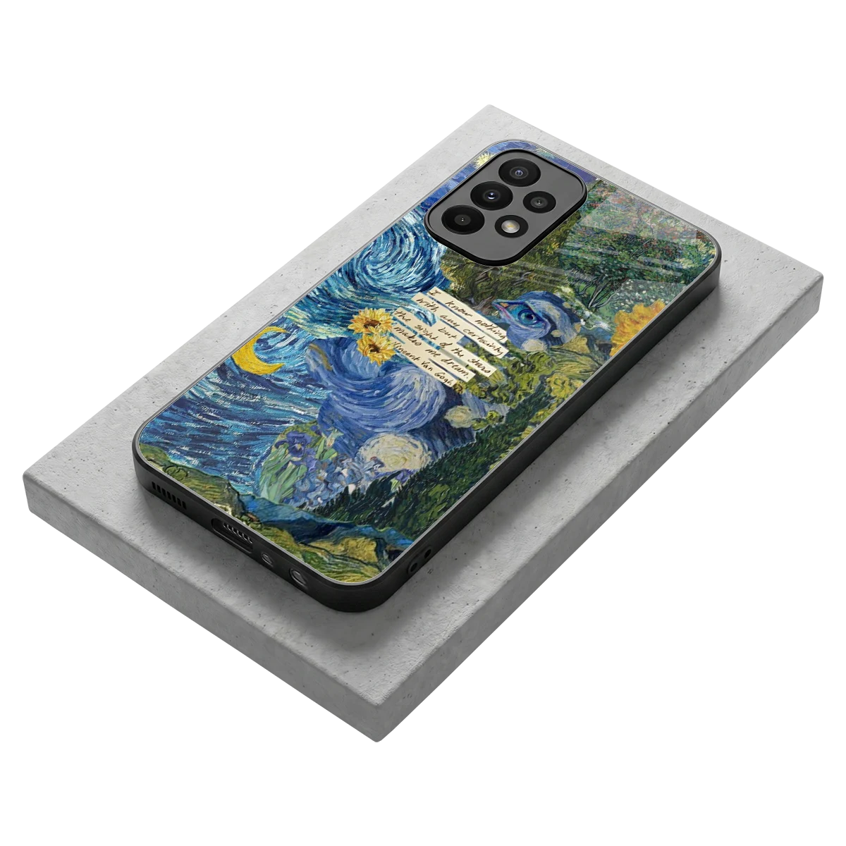 Masterpiece stylish phone case for samsung galaxy a23 | glossy glass and slim fit