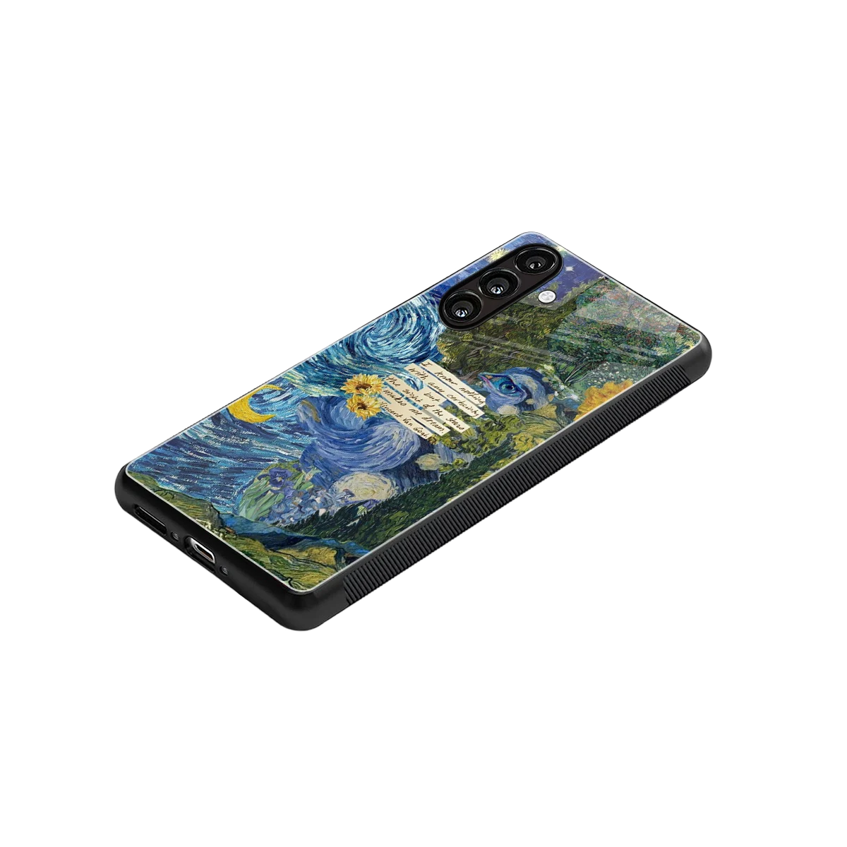 Masterpiece stylish phone case for samsung galaxy a55 5g | glossy glass and slim fit