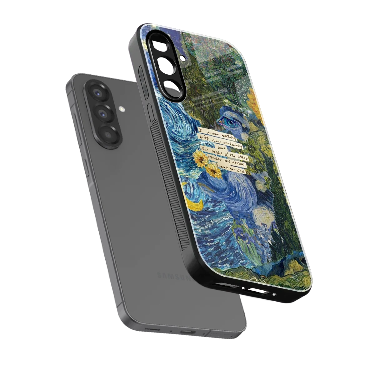 Masterpiece sleek samsung galaxy a36 5g cover with tempered glass back and TPU edges