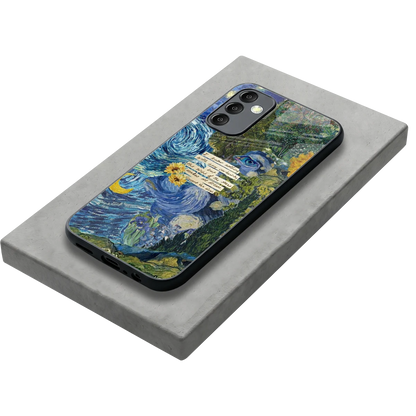 Masterpiece stylish phone case for samsung galaxy m14 5g | glossy glass and slim fit