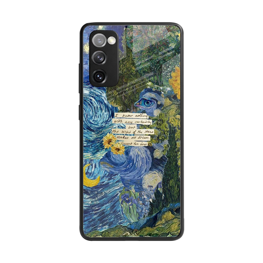Masterpiece back phone cover | glass case for samsung galaxy s20 fe