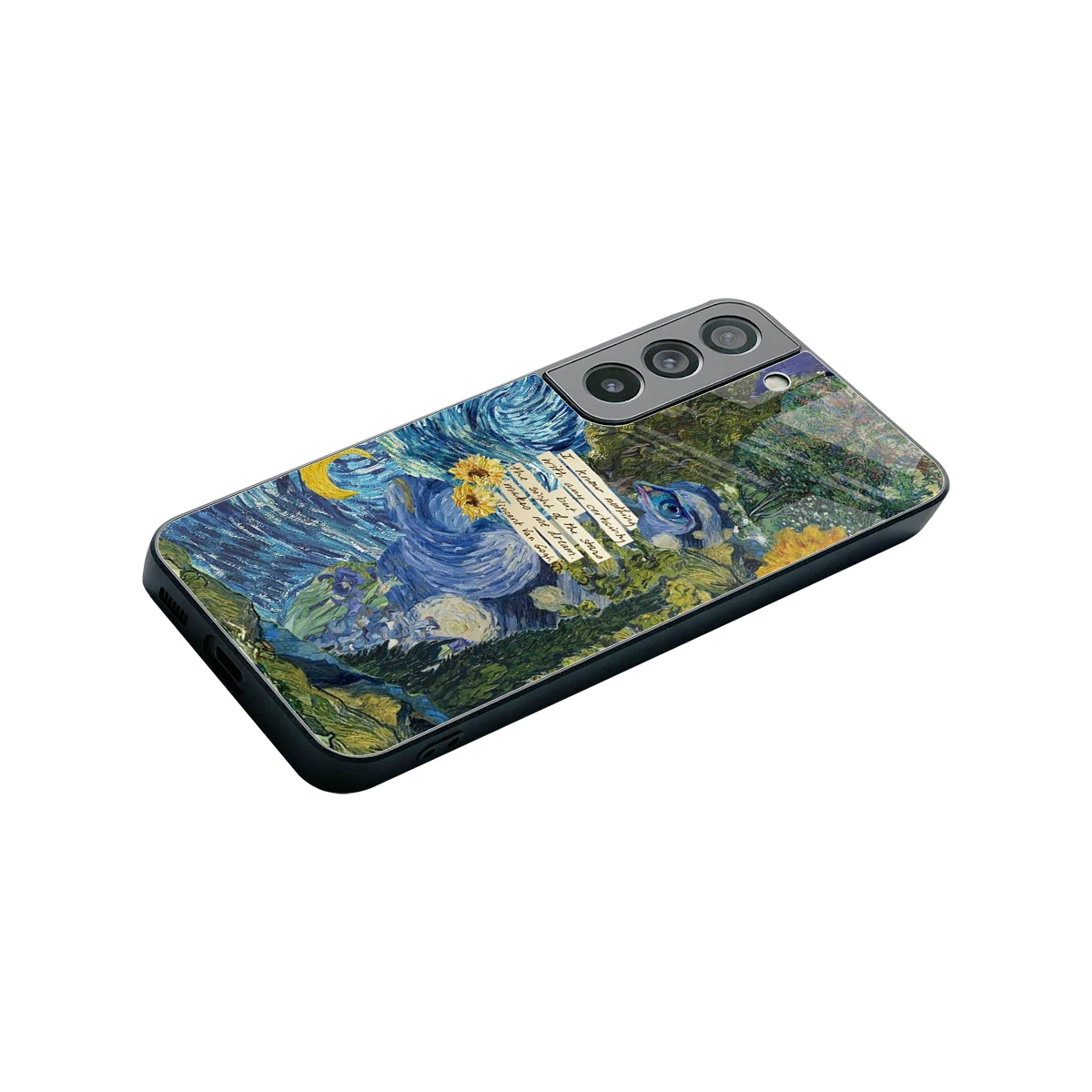 Masterpiece stylish phone case for samsung galaxy s22 | glossy glass and slim fit