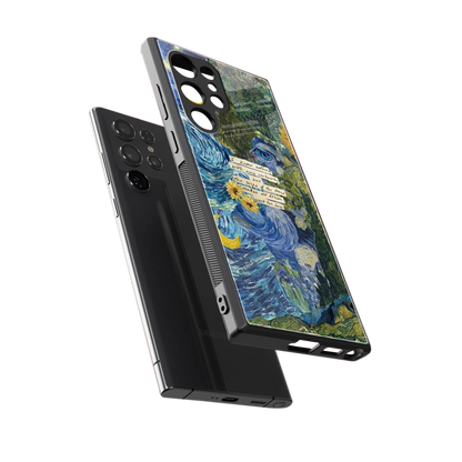 Masterpiece sleek samsung galaxy s23 ultra cover with tempered glass back and TPU edges