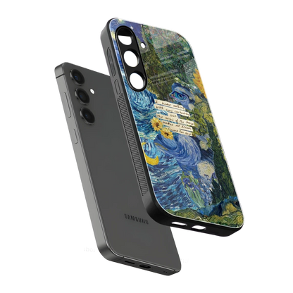 Masterpiece sleek samsung galaxy s23 fe cover with tempered glass back and TPU edges