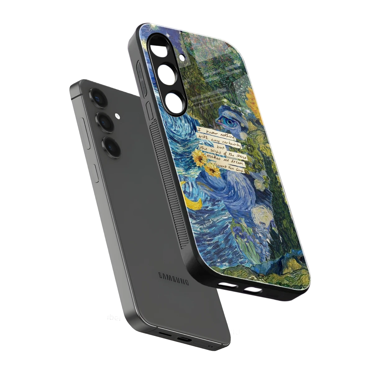 Masterpiece sleek samsung galaxy s24 plus cover with tempered glass back and TPU edges