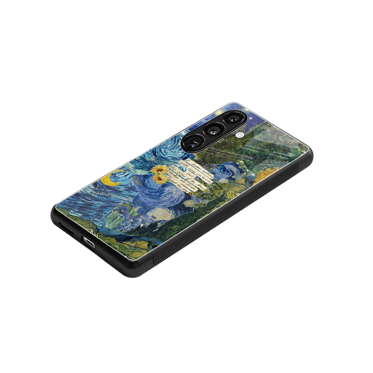 Masterpiece stylish phone case for samsung galaxy s25 fe | glossy glass and slim fit