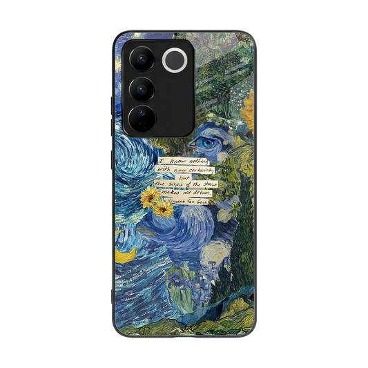 Masterpiece back phone cover | glass case for vivo v27 5g