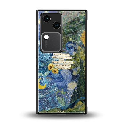 Masterpiece back phone cover | glass case for vivo v30