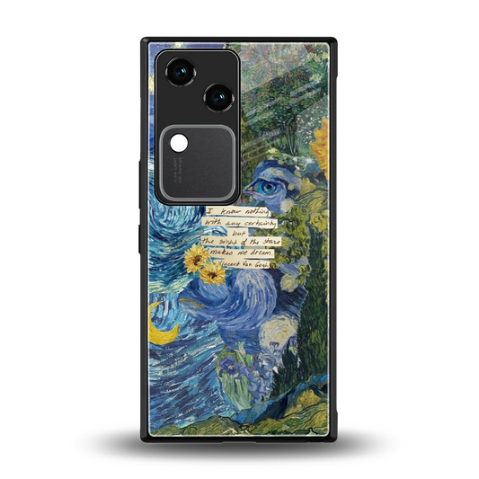 Masterpiece back phone cover | glass case for vivo v30