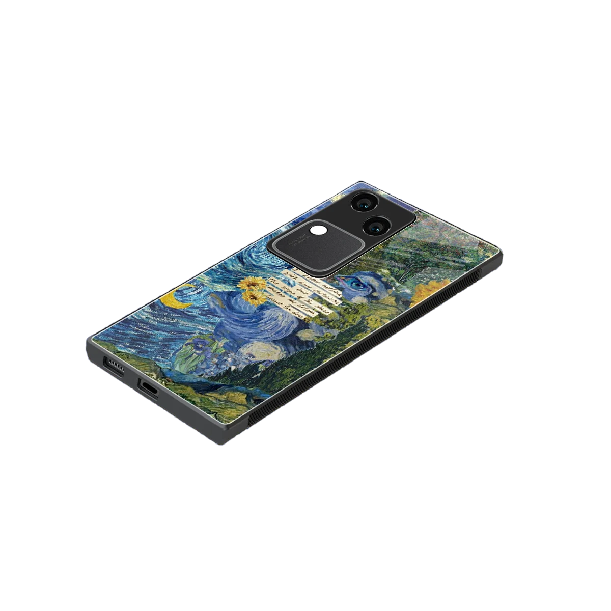 Masterpiece stylish phone case for vivo v30 | glossy glass and slim fit