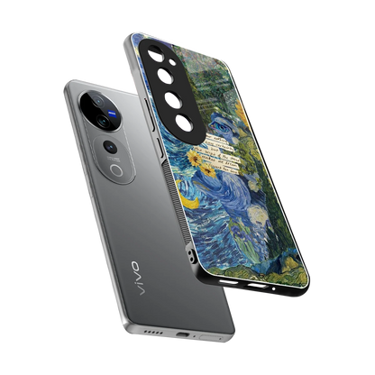 Masterpiece sleek vivo v40 pro cover with tempered glass back and TPU edges