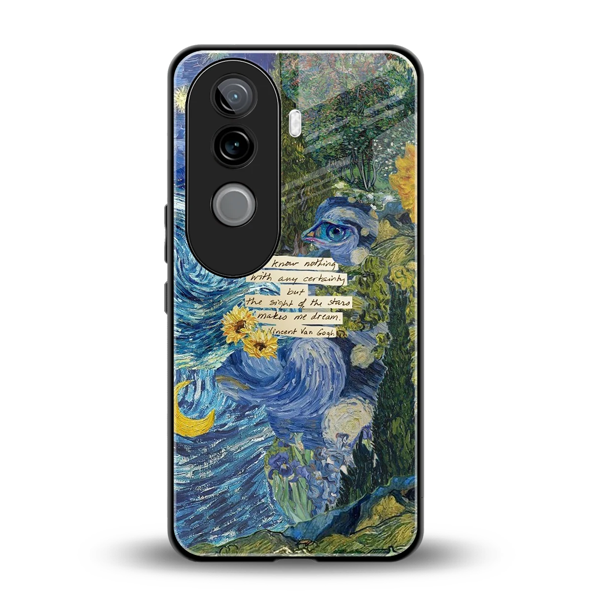 Masterpiece back phone cover | glass case for vivo v40e