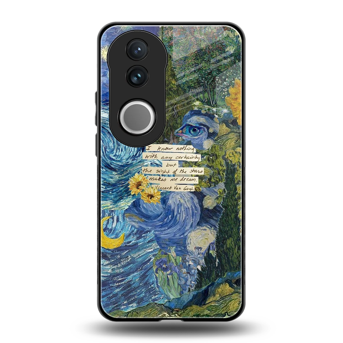 Masterpiece back phone cover | glass case for vivo v50