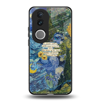 Masterpiece back phone cover | glass case for vivo v50
