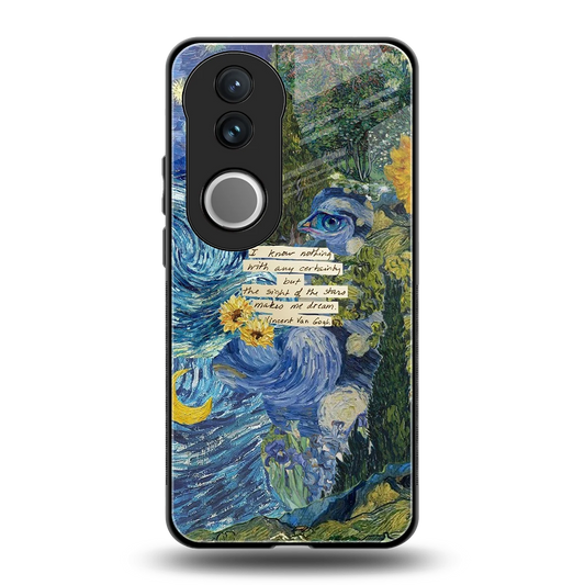 Masterpiece back phone cover | glass case for vivo v50