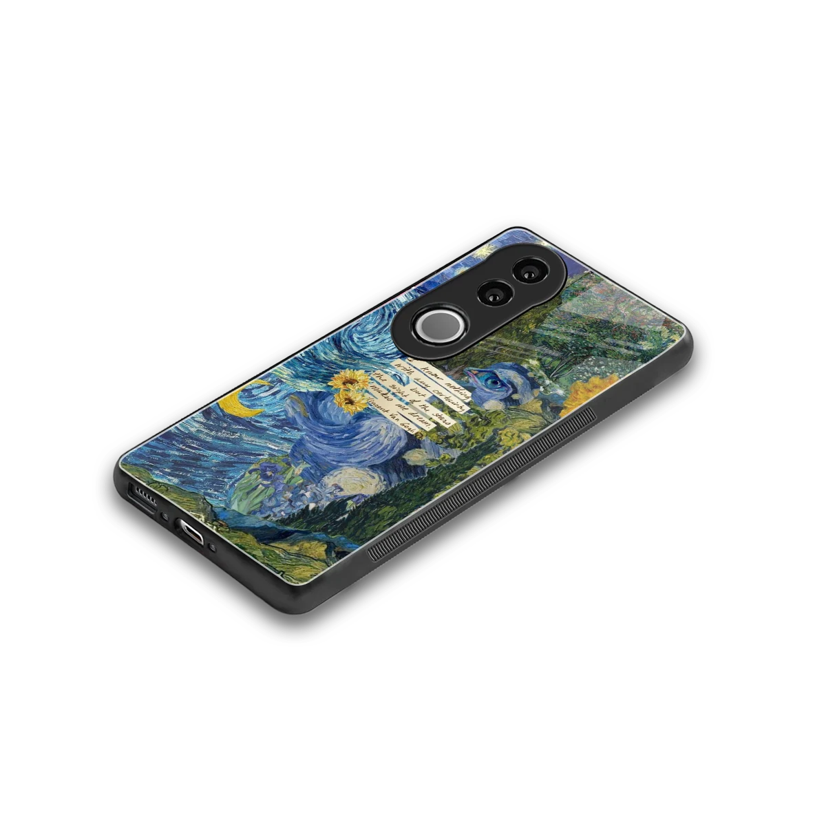 Masterpiece stylish phone case for vivo v50 | glossy glass and slim fit