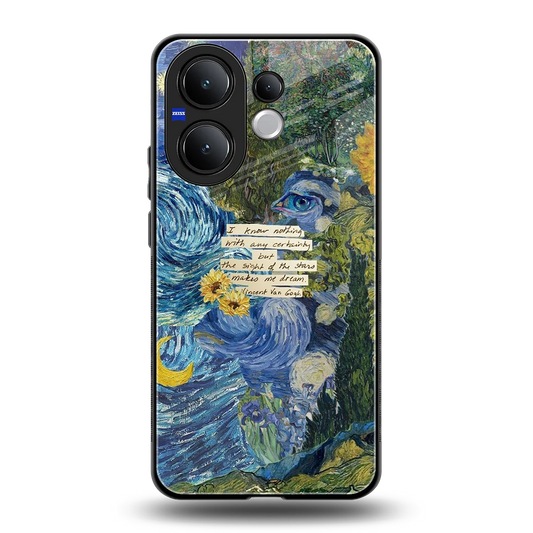 Masterpiece back phone cover | glass case for vivo v60