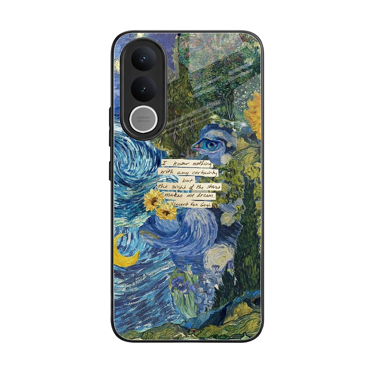 Masterpiece back phone cover | glass case for vivo v70 fe