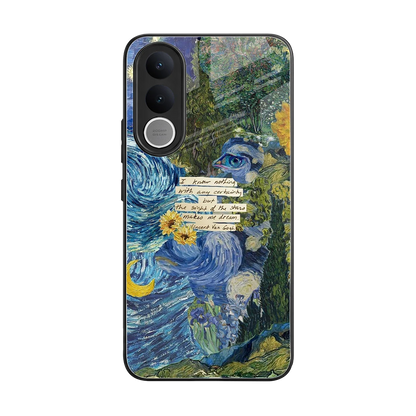 Masterpiece back phone cover | glass case for vivo v70 fe
