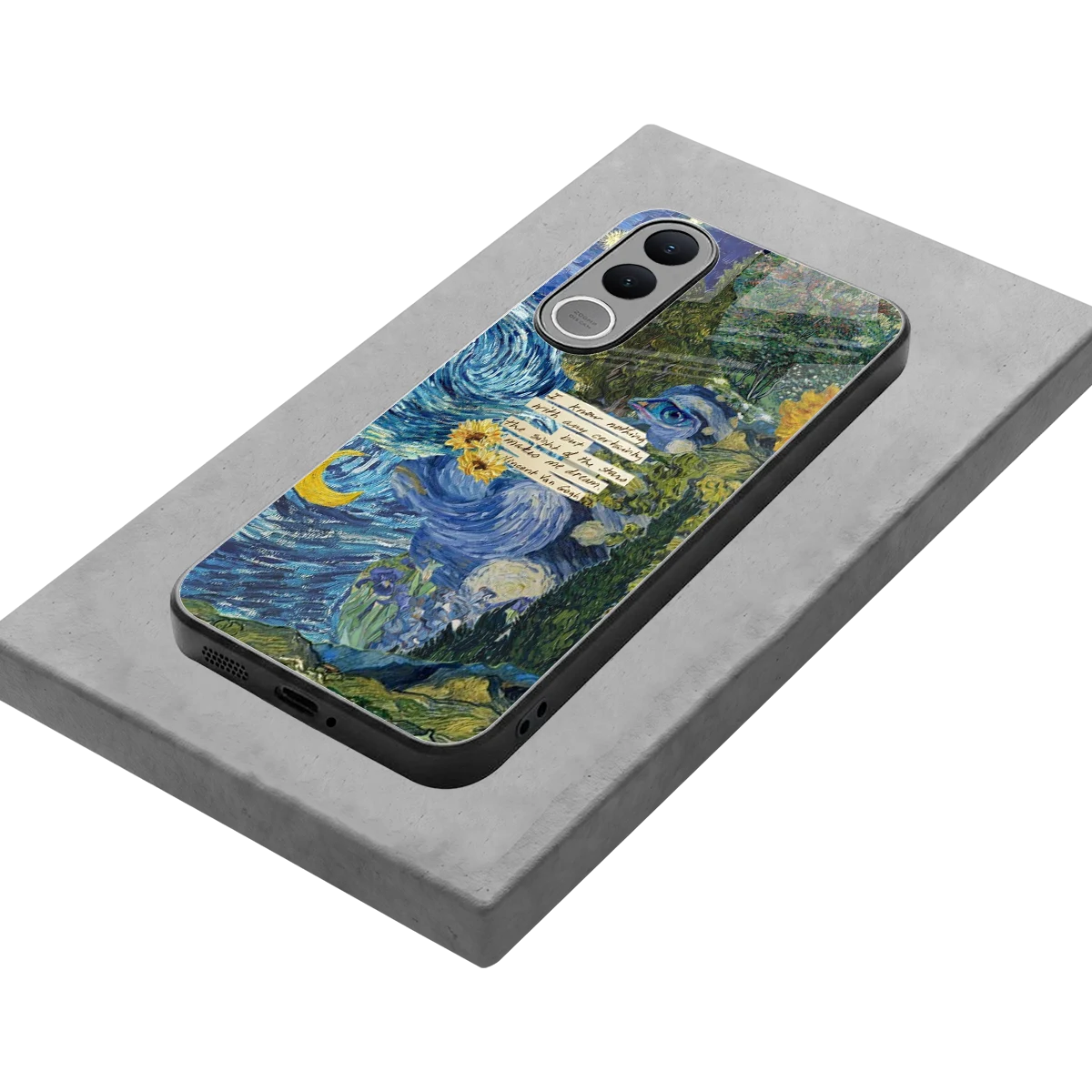 Masterpiece stylish phone case for vivo v70 fe | glossy glass and slim fit