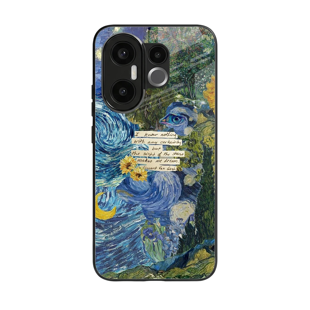 Masterpiece back phone cover | glass case for vivo x200 fe