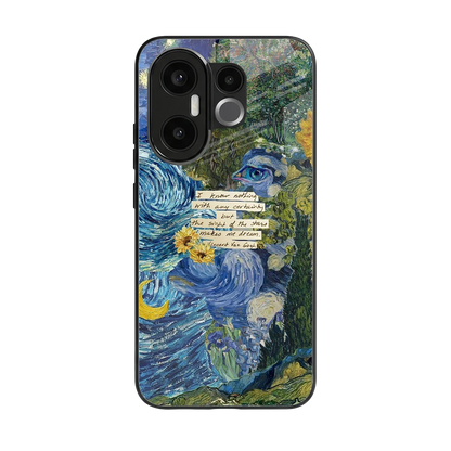 Masterpiece back phone cover | glass case for vivo x200 fe