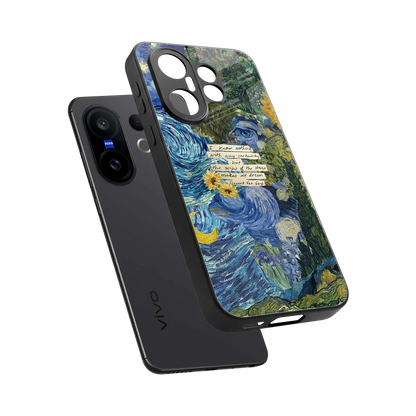 Masterpiece sleek vivo x200 fe cover with tempered glass back and TPU edges